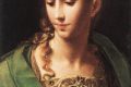 "Minerva/Athena o Pallade", dipinto olio su tela del Parmigianino...