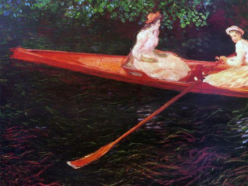 “Canottaggio sul fiume Epte”, di Claude Monet