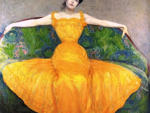 “DONNA IN ABITO GIALLO”, di Max Kurzweil